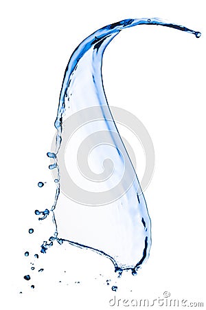 Bottle with liquid splash Stock Photo