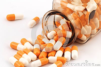 Bottle of medical pills Stock Photo