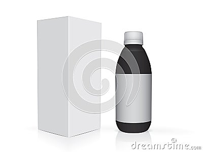 Bottle with medications for your design Vector Illustration