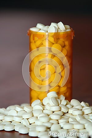 Bottle of Medicine Stock Photo