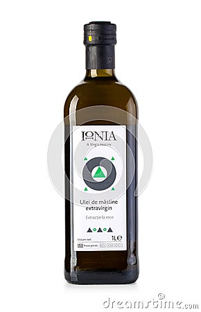 Bottle olive oil Editorial Stock Photo