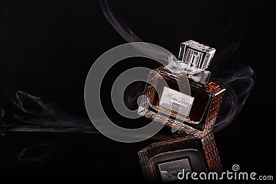 Bottle of perfume Editorial Stock Photo