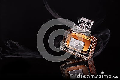 Bottle of perfume Editorial Stock Photo