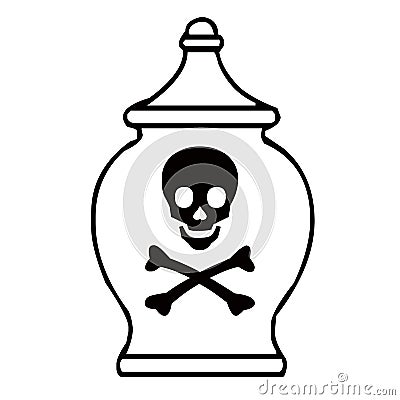 Bottle of poison Stock Photo