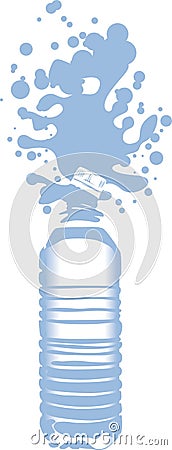 Bottle of pure water Vector Illustration