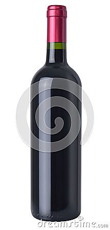 A bottle of red wine Stock Photo