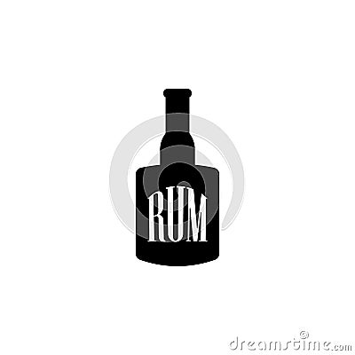 bottle of rum icon. Element of wild west icon for mobile concept and web apps. Material style bottle of rum icon can be used for w Stock Photo