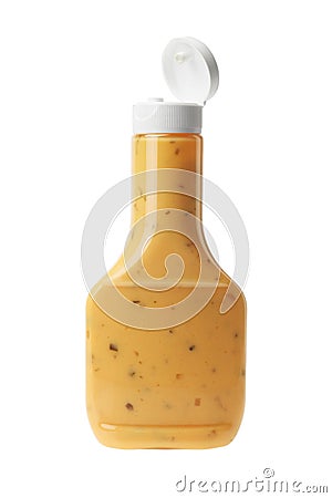 Bottle of Thousand Island Salad Dressing Stock Photo