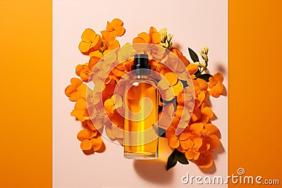 Oil aromatherapy calendula Stock Photo