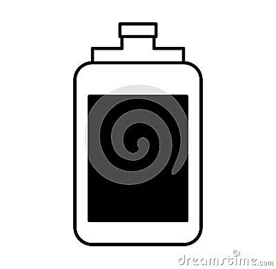 Bottle water gym icon Vector Illustration