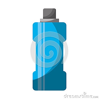 Bottle water gym isolated icon Vector Illustration