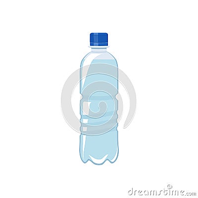 Plastic bottle of water Vector Illustration