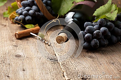 Bottle of wine Stock Photo