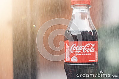 Bottles of carbonated soft drink Editorial Stock Photo