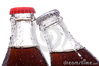 Bottles with cola Stock Photo