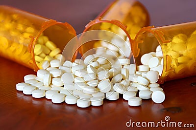 Bottles of Medicine Stock Photo