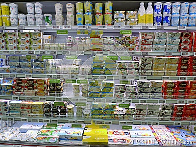ROME MARCH 01 2021 FOOD MEGA STORE Editorial Stock Photo