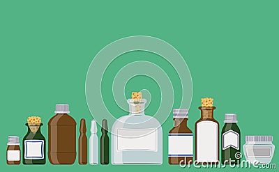 Bottles Vector Illustration