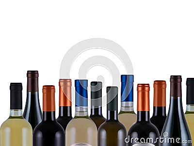 Bottles of wine Stock Photo