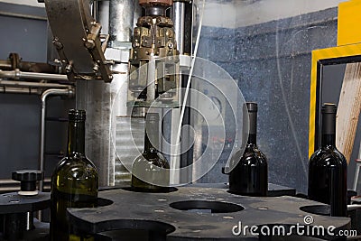 Bottling line Stock Photo