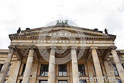 Bottom view of Konzerthaus (concert house) Stock Photo