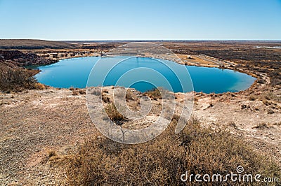 Bottomless Lakes State Park in New Mexico Stock Photo