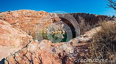 Bottomless Lakes State Park in New Mexico Stock Photo