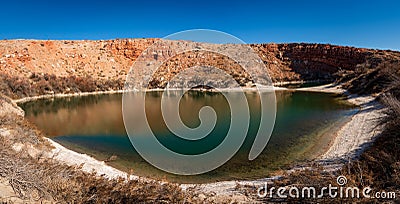 Bottomless Lakes State Park in New Mexico Stock Photo