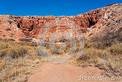 Bottomless Lakes State Park in New Mexico Stock Photo