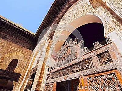 The Bou Inania Madrasa in Fes, Morocco Stock Photo