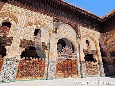 The Bou Inania Madrasa in Fes, Morocco Stock Photo