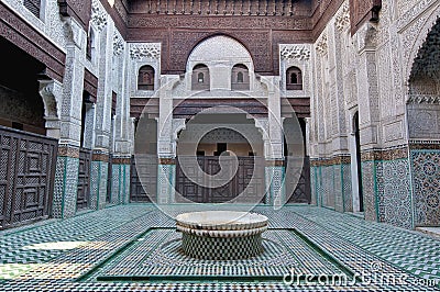 Bou Inania Madrasa at Meknes, Morocco Stock Photo