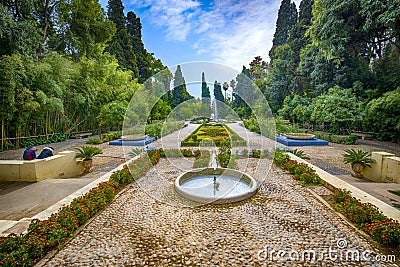 Bou Jeloud Gardens in Fes, Morocco Editorial Stock Photo