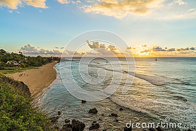 Boucan Canot Beach, Reunion Island, Africa Stock Photo