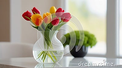 flowers bouguet in a vase Stock Photo