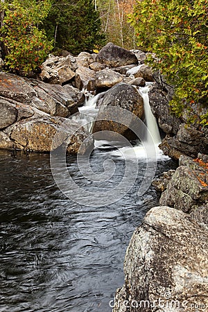 Boulder Falls Stock Photo