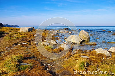 Boulder Kap Arkona, Ruegen in Germany Stock Photo