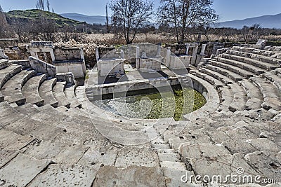 The bouleuterion council house or odeon in Aphrodisias, Geyre, Caria, Turkey Stock Photo