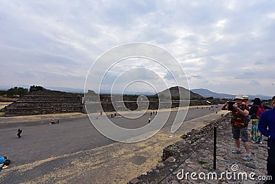 Boulevard of the Dead-Teotihuacan- Mexico 3 Editorial Stock Photo