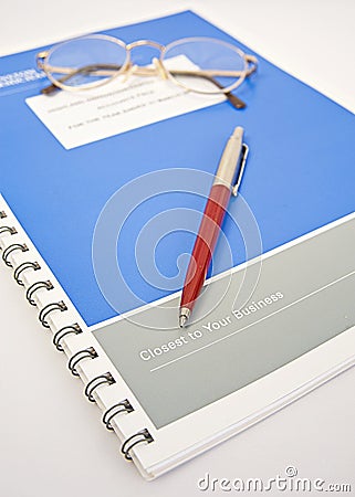 Bound copy: annual accounts. Stock Photo