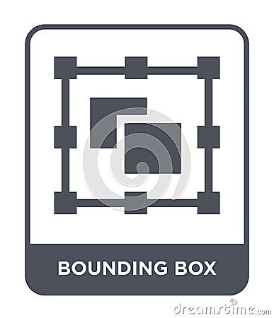 bounding box icon in trendy design style. bounding box icon isolated on white background. bounding box vector icon simple and Vector Illustration