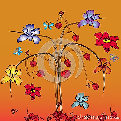 Bouquet of herbarium Stock Photo