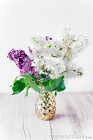 Bouquet of lilacs Stock Photo