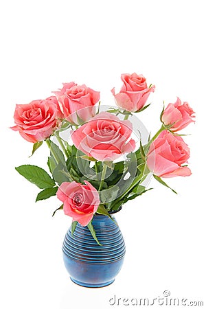 Bouquet pink roses Stock Photo