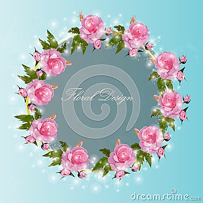 Bouquet of roses Vector Illustration