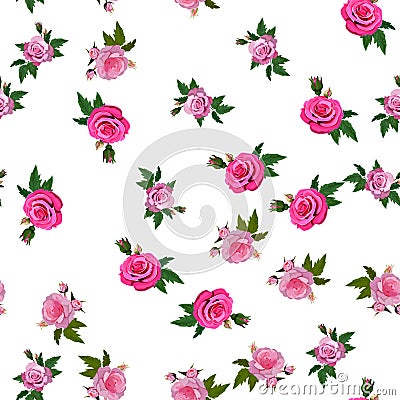 Bouquet of roses Vector Illustration