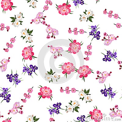 Bouquet of roses Vector Illustration