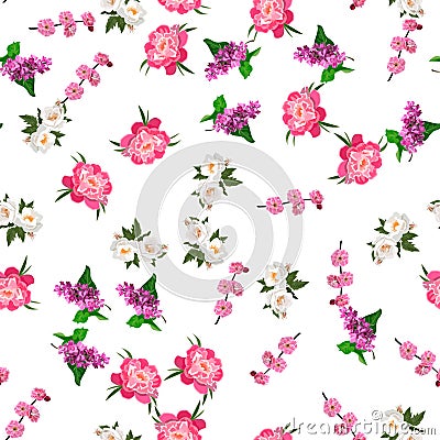 Bouquet of roses Vector Illustration