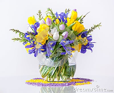 Bouquet of Spring Flowers Stock Photo