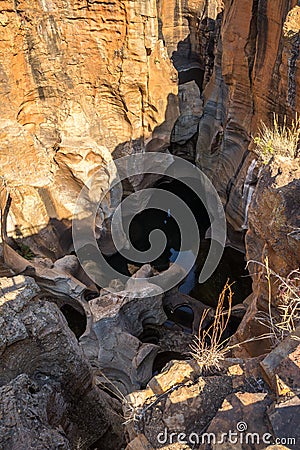 Bourke Luck Potholes, Rock formation, Blyde River Canyon, South Africa Stock Photo
